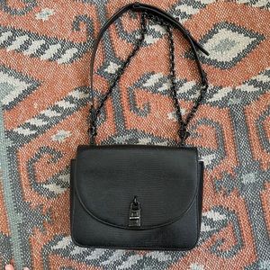 Rebecca Minkoff Black Snakeskin Crossbody